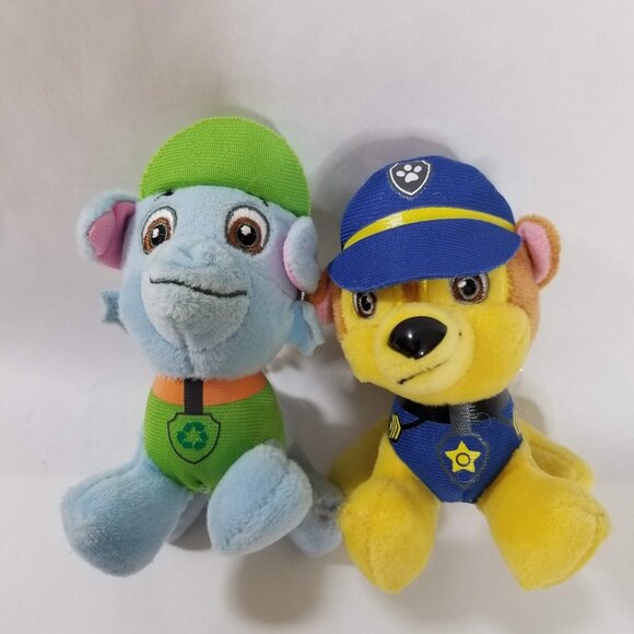 Paw Patrol Chase and Rocky Stuffed Plush Animal Toy Dolls w/Suction Cups… - Picture 7 of 7